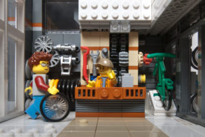 Interieur LEGO Fietsenwinkel