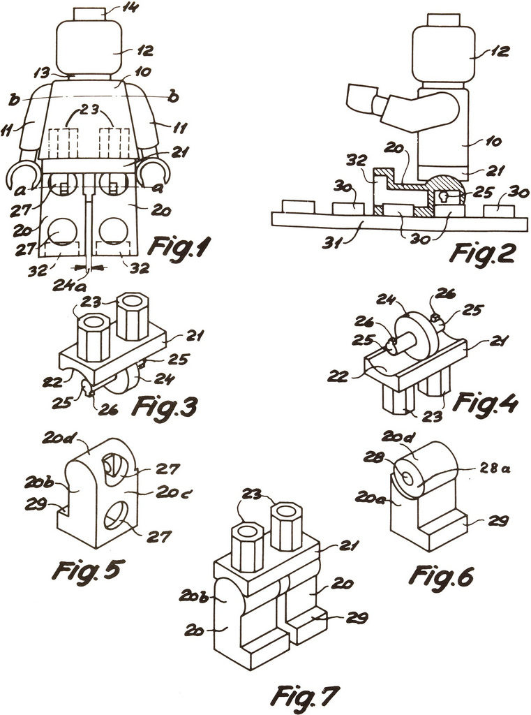 LEGO minifiguur bouwtekening